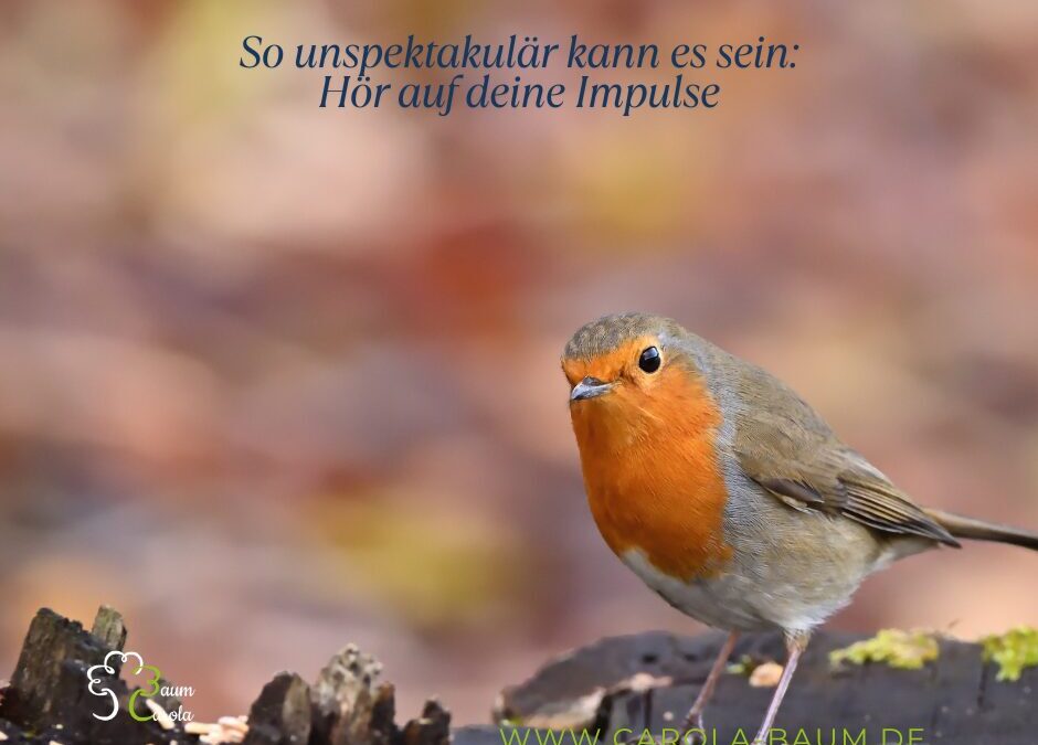 Es kann so unspektakulär sein