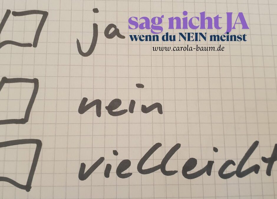 Warum du dich schuldig fühlst wenn du Nein sagst